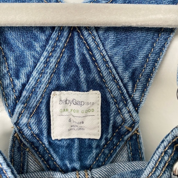 Baby GAP Denim Jean Overall Skirt Size 4T - Picture 3 of 6